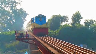 Train On Rail Bridge || Speed Action  Of  Kurigram Express