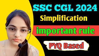 SSC CGL Maths- Simplification Imp. Types \u0026 Questions 📚Quick revision📕#ssccgl 🎯#exam #motivation🔥