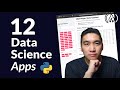 Build 12 Data Science Apps with Python and Streamlit - Full Course