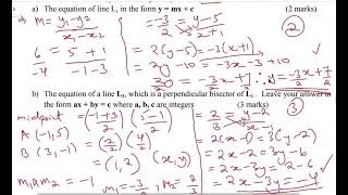 EQUATION OF A STRAIGHT LINE Q17 KCSE PREDICTION CHARIVE MOCK PP1