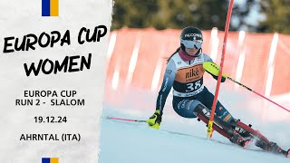 LIVE: Europa Cup Women Slalom Run 2 - 19.12.24 | FIS Alpine