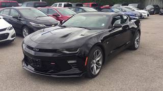 VEHICLE SOLD!  2018 Chevrolet Camaro SS Coupe Black Roy Nichols Motors Courtice ON