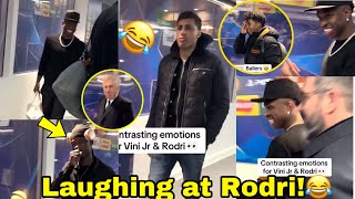 Scenes🔥Madrid players Laughing at Rodri😂Vinicius,Ancelotti,Endrick,Camavinga MOCK Rodri after Match