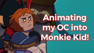 I animated my OC into Lego Monkie Kid + process