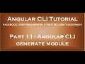 Angular cli generate module