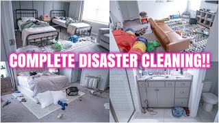 COMPLETE DISASTER CLEANING | REAL LIFE MESS | MESSY HOUSE TRANSFORMATION | ACTUAL MESS