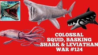 Dino Water World Colossal Squid, Basking Shark \u0026 Leviathan war #124