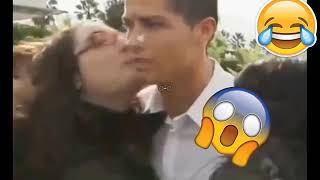 Cristiano Ronaldo Top 10 crazy fan meet - girl kissed ronaldo and he reacts unusually
