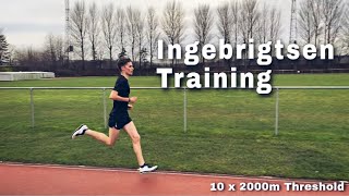 INGEBRIGTSEN TRAINING FOR A SUB 14 5000M (Long Threshold Workout)