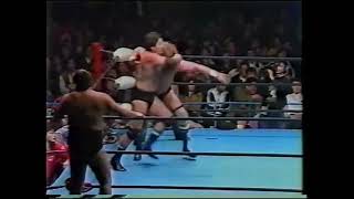 AJPW | Jumbo Tsuruta \u0026 Yoshiaki Yatsu vs Terry Gordy \u0026 Bill Irwin (CLIP 2)