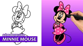 Como Dibujar Minnie Mouse | Fácil Tutorial De Dibujo Paso A Paso