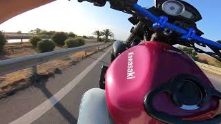 Let's go to Bizerte on my kawasaki z750 | highway wheelies | Top speed