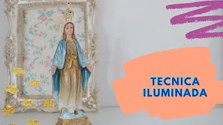 PINTURA EM GESSO - PEÇA ILUMINADA (TÉCNICA)