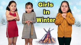 GIRLS IN WINTER | Winter Special Funny Video 🤣 | DILWALE FILMS