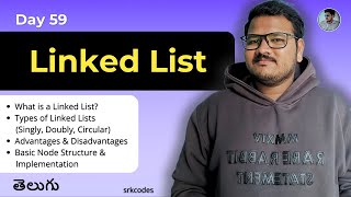 What is a Linked List? | Types & Implementation in Python | DSA Explained in Telugu | srkcodes