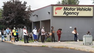 NJ MVC reopens to long lines