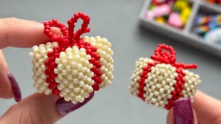 Tutorial 3D beaded gift step by step