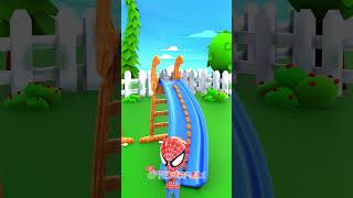 Watch Lil Spidey play and drive Hulk crazy 😂 #hulk #spiderman #hero #funnyanimation