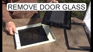 REMOVE MICROWAVE OVEN DOOR GLASS - TWO TYPES - ORION - ELIN
