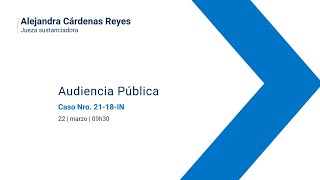 Audiencia Pública Caso Nro. 21-18-IN