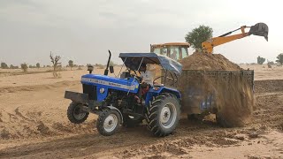 sonalika Di 745 fully loaded trolley ||with best performance || tractor loading video ||