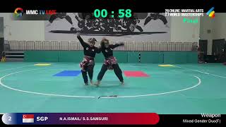 [2021 국제무예연무대회] 무기 듀오 혼성 4위, Weapon Duo Mixed gender 4th place N.A.ISMAIL/ S.S.SAMSURI