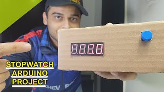 STOPWATCH with 4 digit 7 segment display Arduino project (part-1)