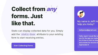 How to Create Forms and Collect Data on Static.app
