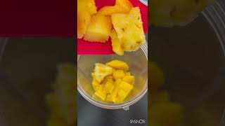 Mango Pineapple Smoothie #pineapple #mango #banana #mint #mahashivratri #healthy #instant #breakfast