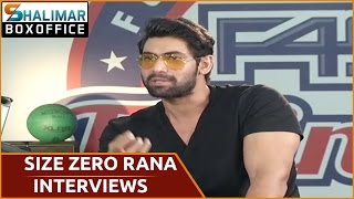 Rana interviews Size Zero Team Part 01 || Arya , Anushka ,Rana