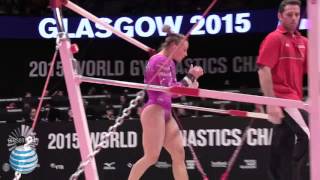 Brenna Dowell -  Uneven Bars - 2015 World Championships - Women's Qualification