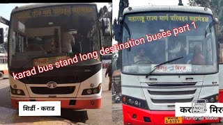 karad Bus Stand long Destination Buses Part 1