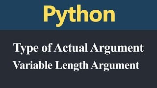 Variable Length Argument in Python (Hindi)