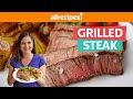 How to Grill Steak with Perfect Grill Marks | With Chimichurri Sauce | Filet Mignon, Ribeye, Flank