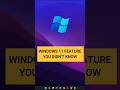 Windows 11 Feature You didn't Know