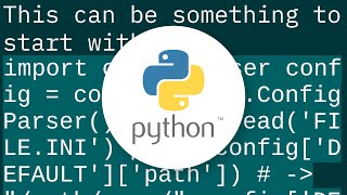 How to read and write INI file with Python3?