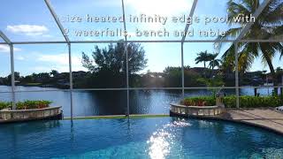 Gulf access residence for sale in Cape Coral, Florida with amazing water views