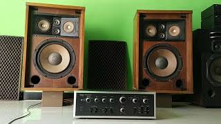 Sansui SP-1700 speaker vintage brilliant sound and amplifier sansui AU-7500