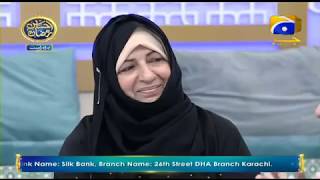 Geo Ramzan Iftar Transmission- Jazba e Khidmat (Bint e Fatima Old Homes) -27 May 2019- Ehsaas Ramzan