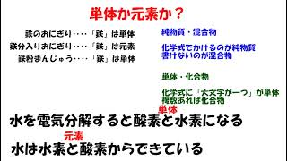 単体か？　元素か？（高校化学）