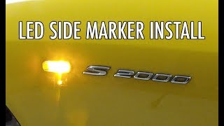 Supernova LED Side Marker Install Honda S2000