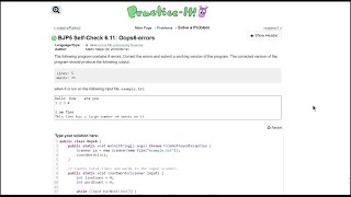 Java Practice It || 6.11 Oops6-errors || file processing, scanner, debugging, method with parameter