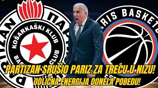 PARTIZAN SRUŠIO PARIZ ZA TREĆU U NIZU! ODLIČNA ENERGIJA DONELA POBEDU! #kkpartizan #euroleague