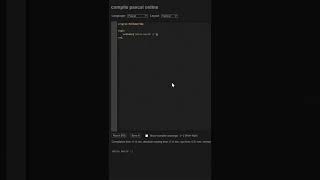 Pascal Programming Language - First Program - Hello World