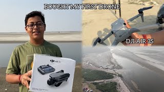 BOUGHT MY FIRST DRONE | DJI AIR 3S | UNBOXING AND FIRST FLIGHT