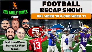 NFL Week 10 Fire Flames Recap, Lions + Texans LIVE, & Football Shambles Meter