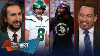 Jets Super Bowl odds very realistic & Nick makes BOLD AFC East prediction | NFL | FIRST THINGS FIRST