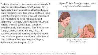 Ch. 15: Parents and Teens: Autonomy and Attachment