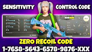 BGMI 3.6 UPDATE SENSITIVITY CODE | BGMI BEST SENSITIVITY SETTINGS | BGMI ZERO RECOIL SENSITIVITY