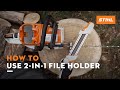 How to efficiently sharpen saw chains | STIHL Tutorial​